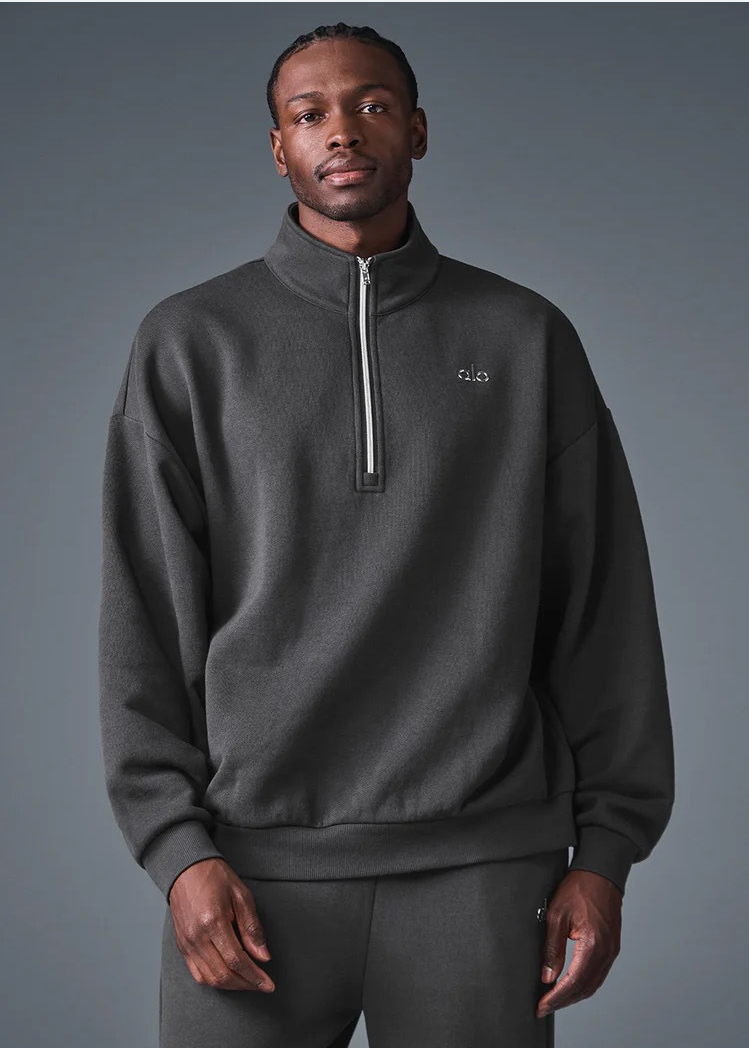 Pull Zippé 1/4 Accolade Anthracite